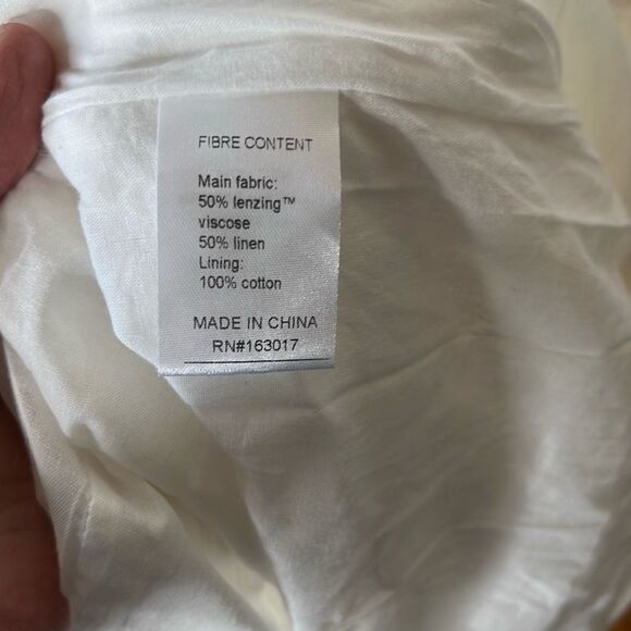 Princess Polly SUMMER SEASON LINEN BLEND MAXI DRESS WHITE Size 6 Nwot - Picture 5 of 8